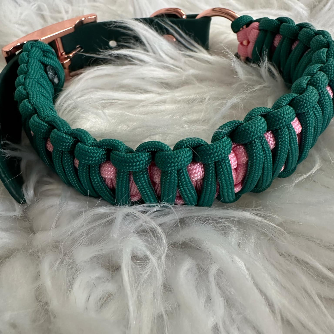 Cactus Flower Collar - Double Paracord Size Medium