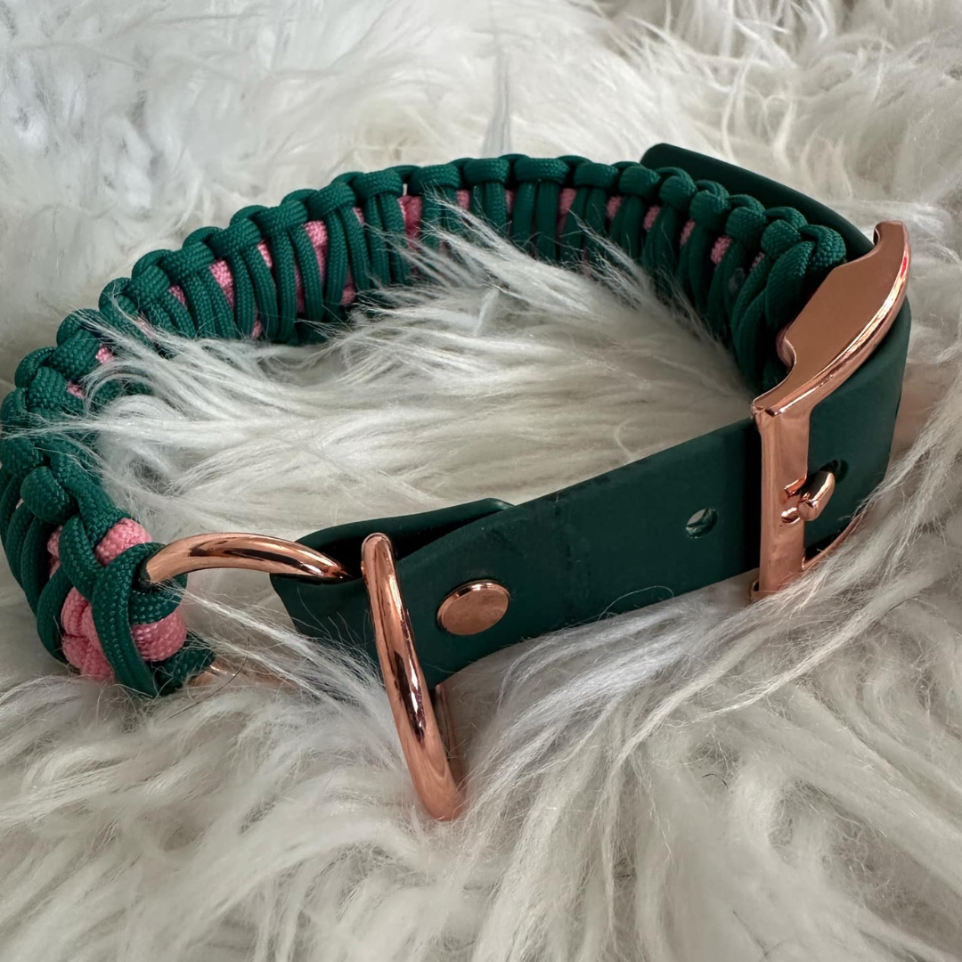 Cactus Flower Collar - Double Paracord Size Medium