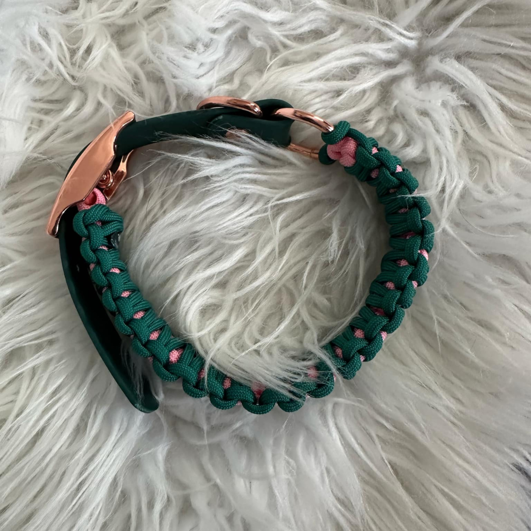 Cactus Flower Collar - Double Paracord Size Medium