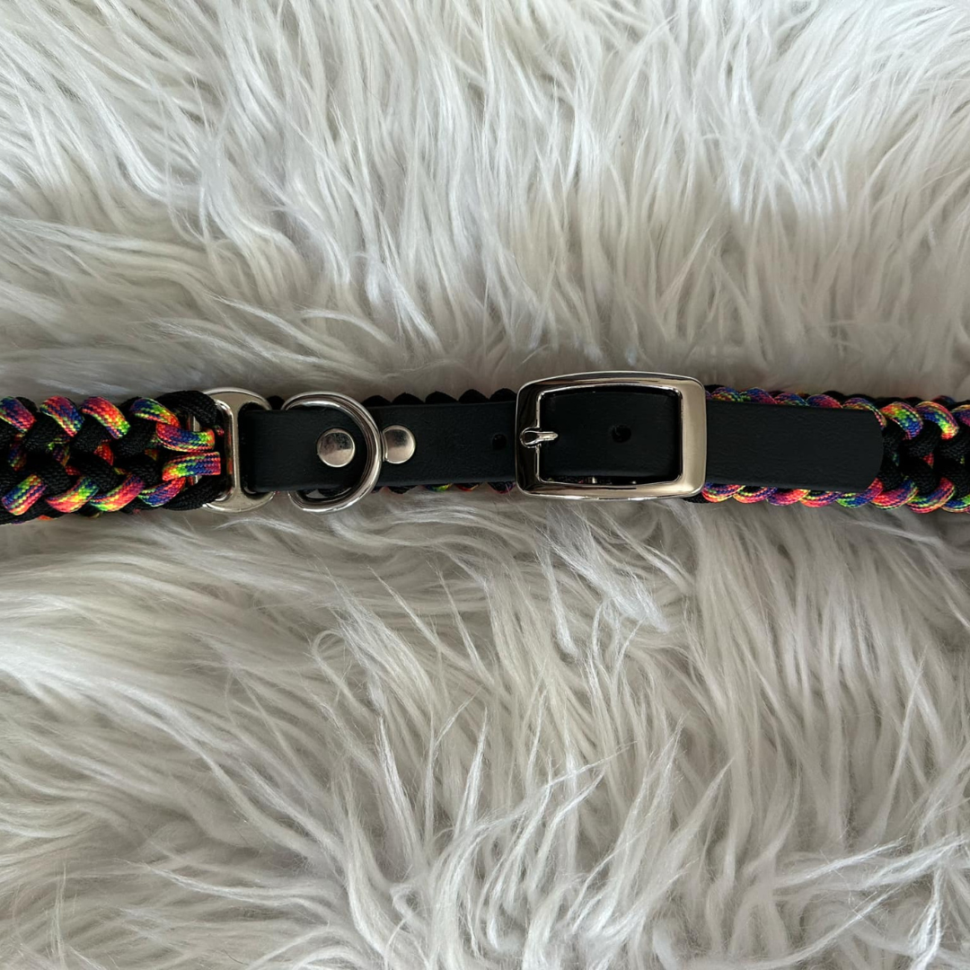 Running In Colour Collar - Double Paracord - Size Medium